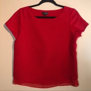 The Limited Red Short-Sleeved Top
